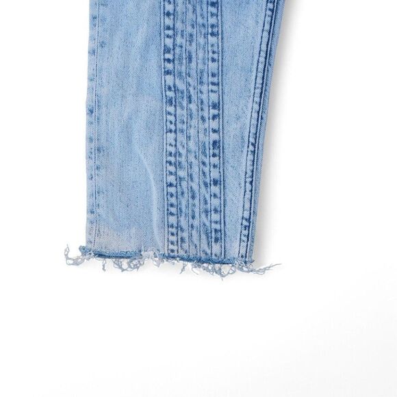 IRO Inahe Bleached‎ High Rise Raw Hem Ankle Acid Wash Jeans Women's 2/34 Short - Picture 11 of 12
